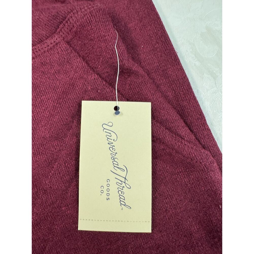 Universal Thread Women's High-Rise Knit Joggers Burgundy Size XS - Picture 4 of 5
